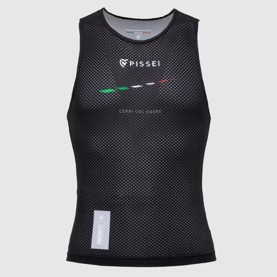 Pissei Attaque armellose unterwasche trikot - Schwarz Italien