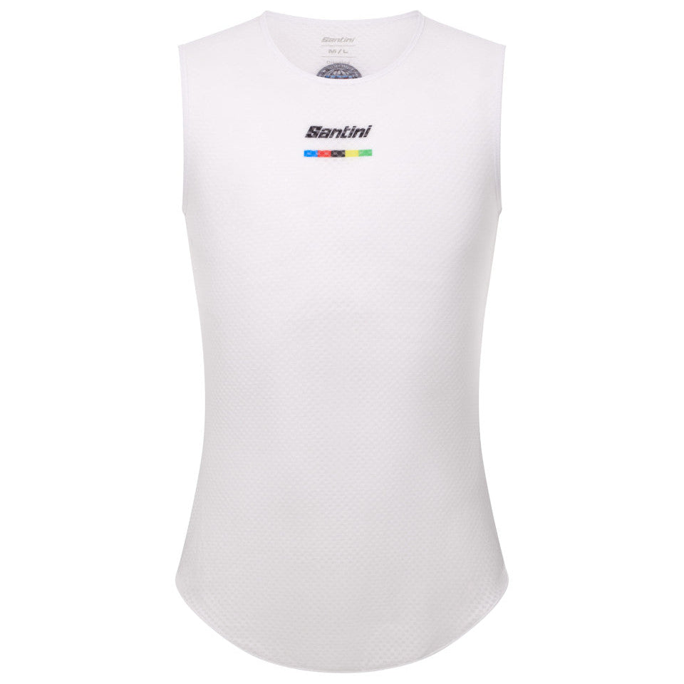 Maglia intima senza maniche Santini UCI - Bianco Santini