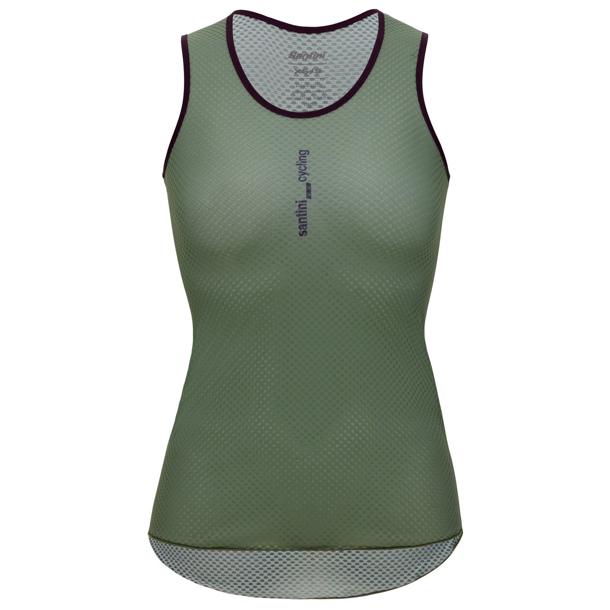 Maglia intima senza maniche donna Santini Lieve - Verde Santini