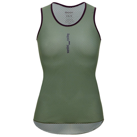 Maglia intima senza maniche donna Santini Lieve - Verde Santini