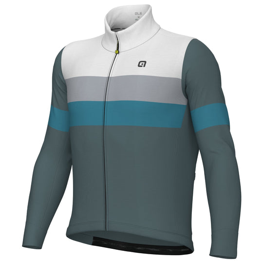 Ale Off Road Gravel Wool Line langarmtrikot - Blau