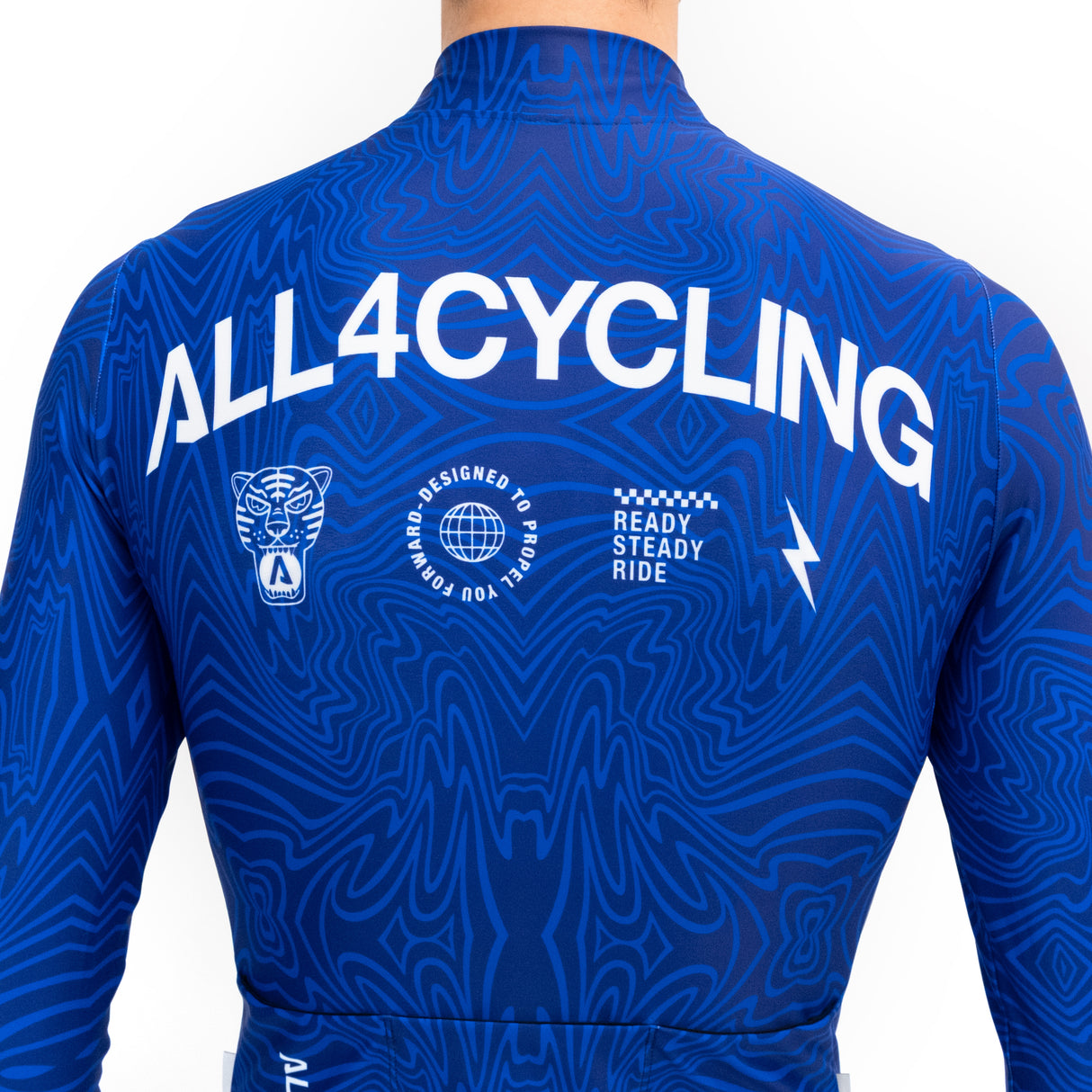 Maglia maniche lunghe All4cycling Team - The Tiger All4cycling