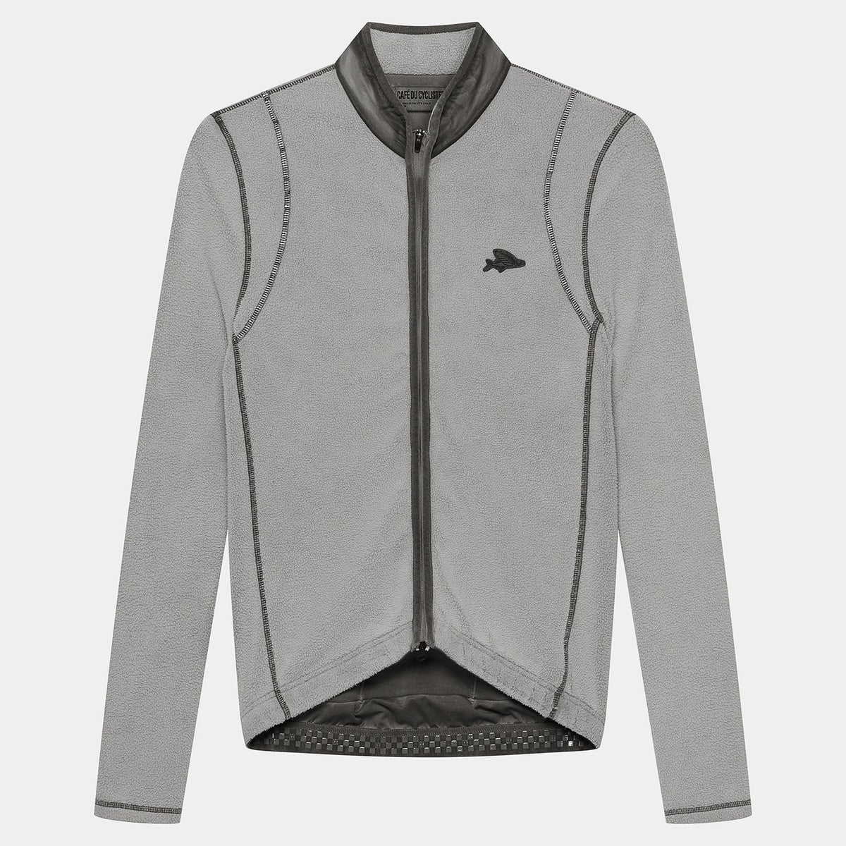 Maglia maniche lunghe Cafe du Cycliste Emilie - Antracite Café du Cycliste