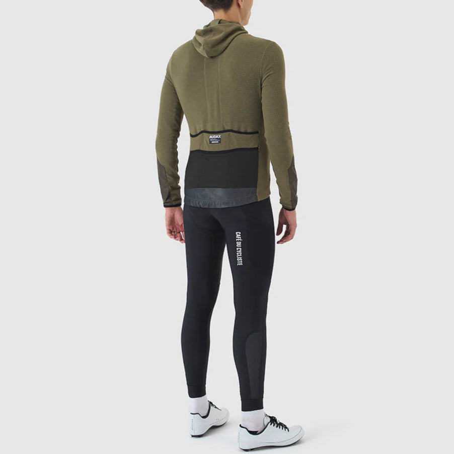 Maglia maniche lunghe Cafe du Cycliste Ingrid - Verde Café du Cycliste