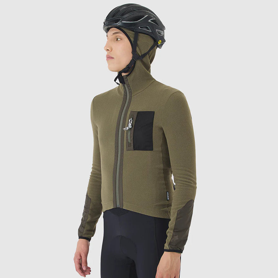 Maglia maniche lunghe Cafe du Cycliste Ingrid - Verde Café du Cycliste