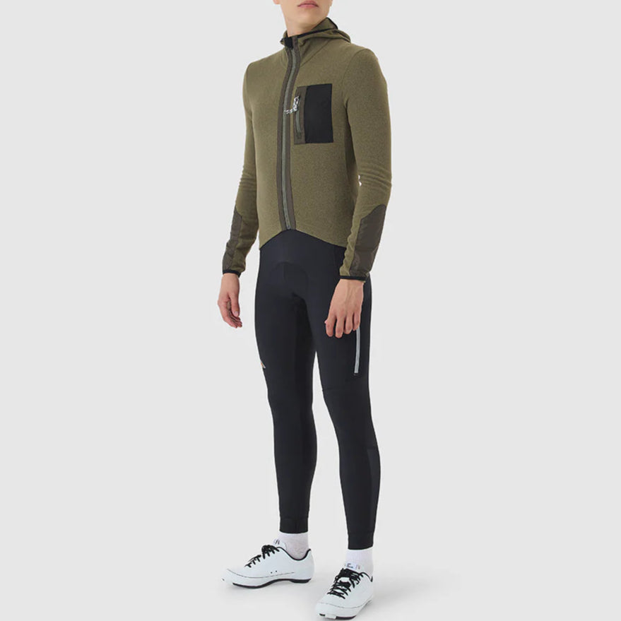 Maglia maniche lunghe Cafe du Cycliste Ingrid - Verde Café du Cycliste