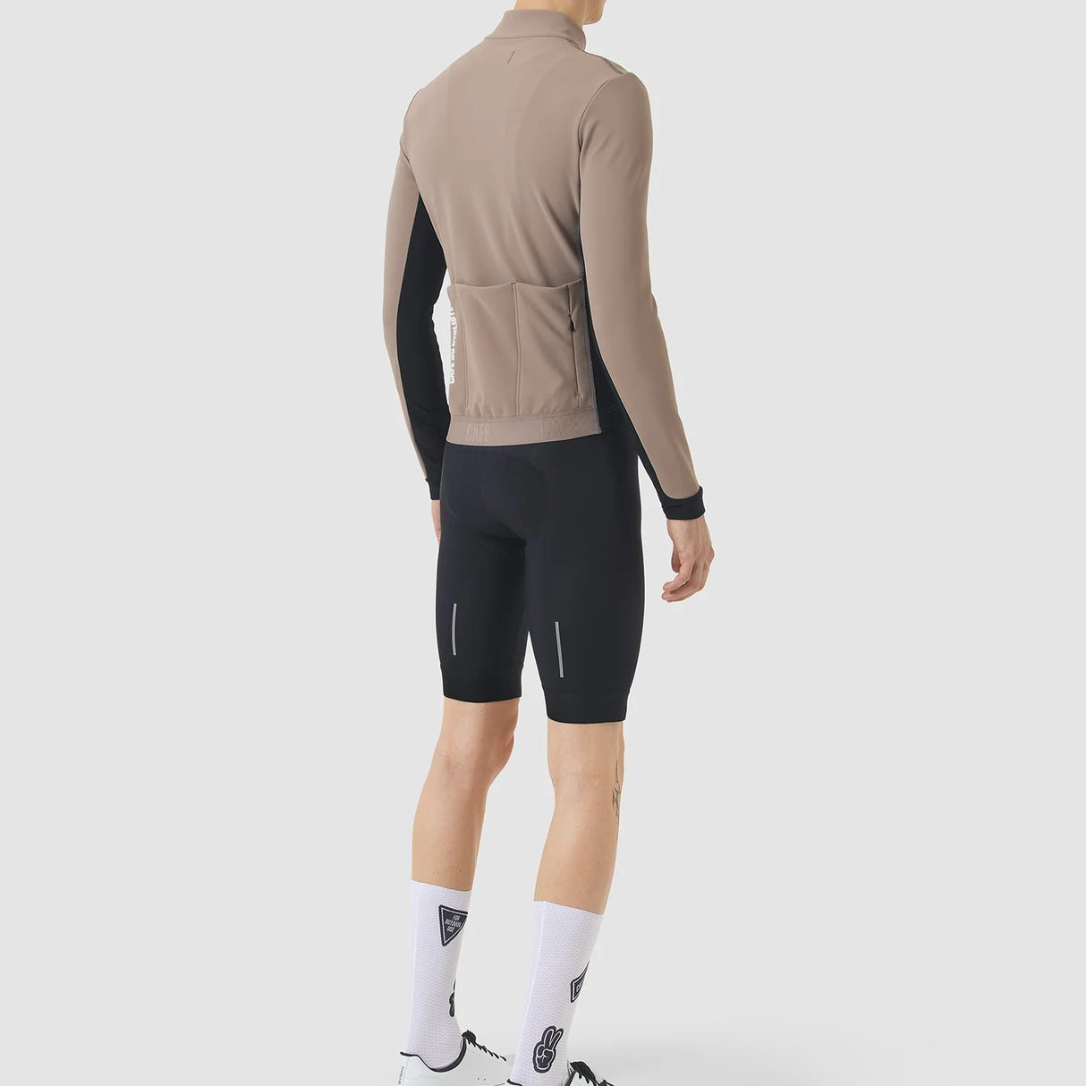 Maglia maniche lunghe Cafe du Cycliste Manon - Beige Café du Cycliste