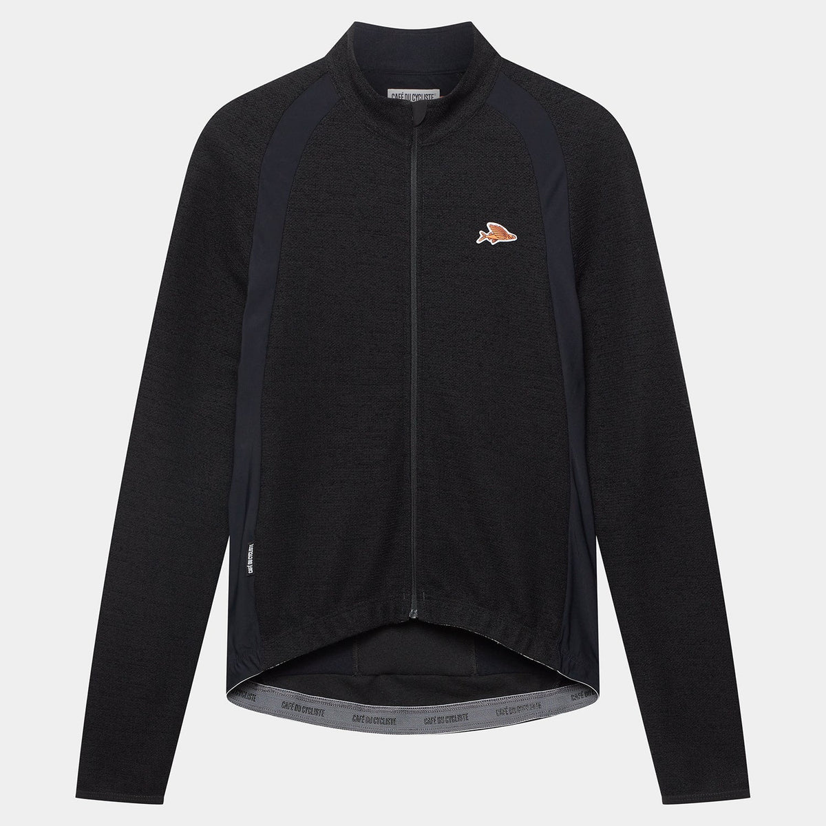Maglia maniche lunghe Cafe du Cycliste Marguerite - Nero Café du Cycliste