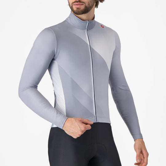 Maillot manga larga Castelli Amplify - Gris