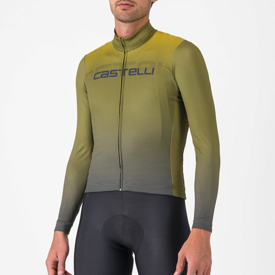 Maillot manga larga Castelli Apice - Verde