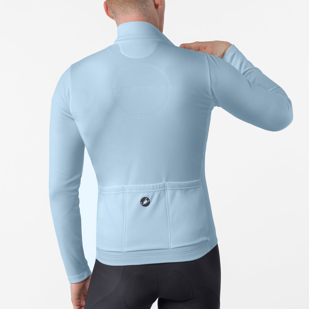 Maillot mangas largas Castelli Competizione Thermal - Azul claro