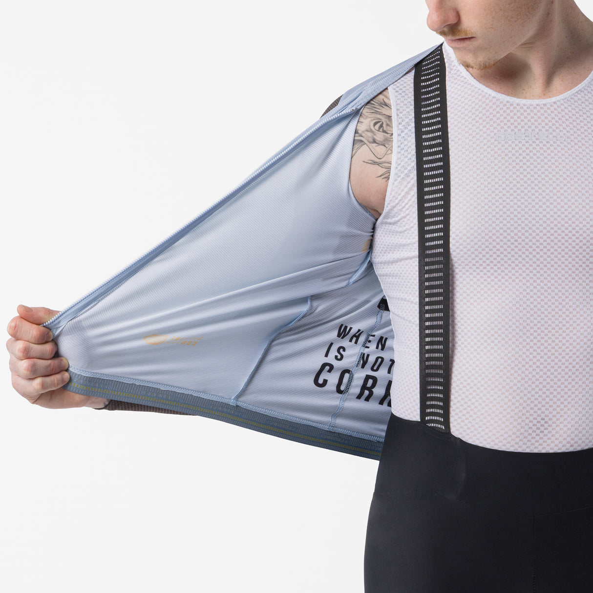 Maglia maniche lunghe Castelli Corretto - Azzurro Castelli