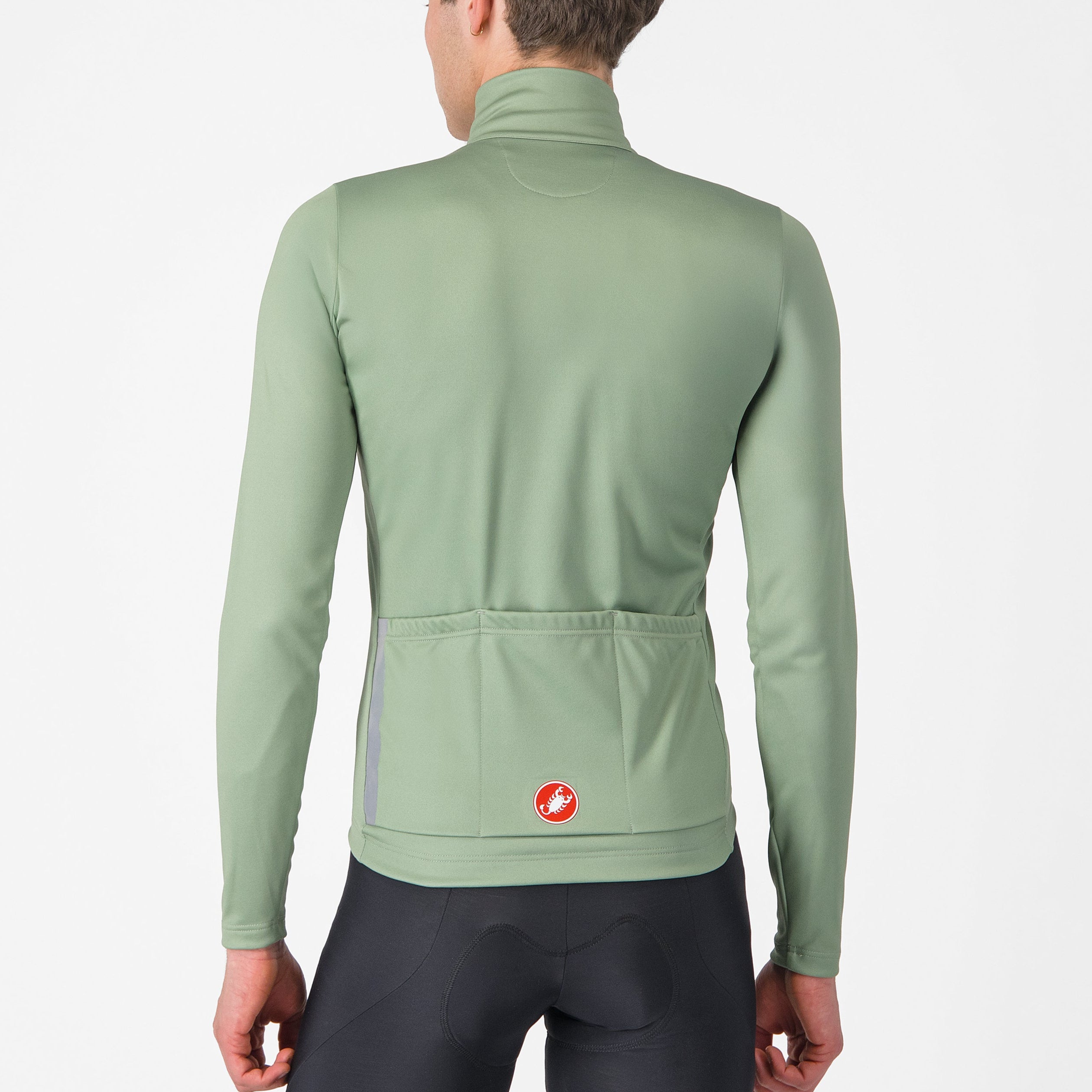 Maglia maniche lunghe Castelli Entrata - Verde giallo Castelli