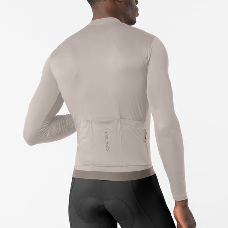 Maillot mangas largas Castelli Espresso 2 - Beige