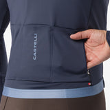 Maillot mangas largas Castelli Espresso Thermal 2 - Azul oscuro