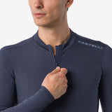 Maillot mangas largas Castelli Espresso Thermal 2 - Azul oscuro