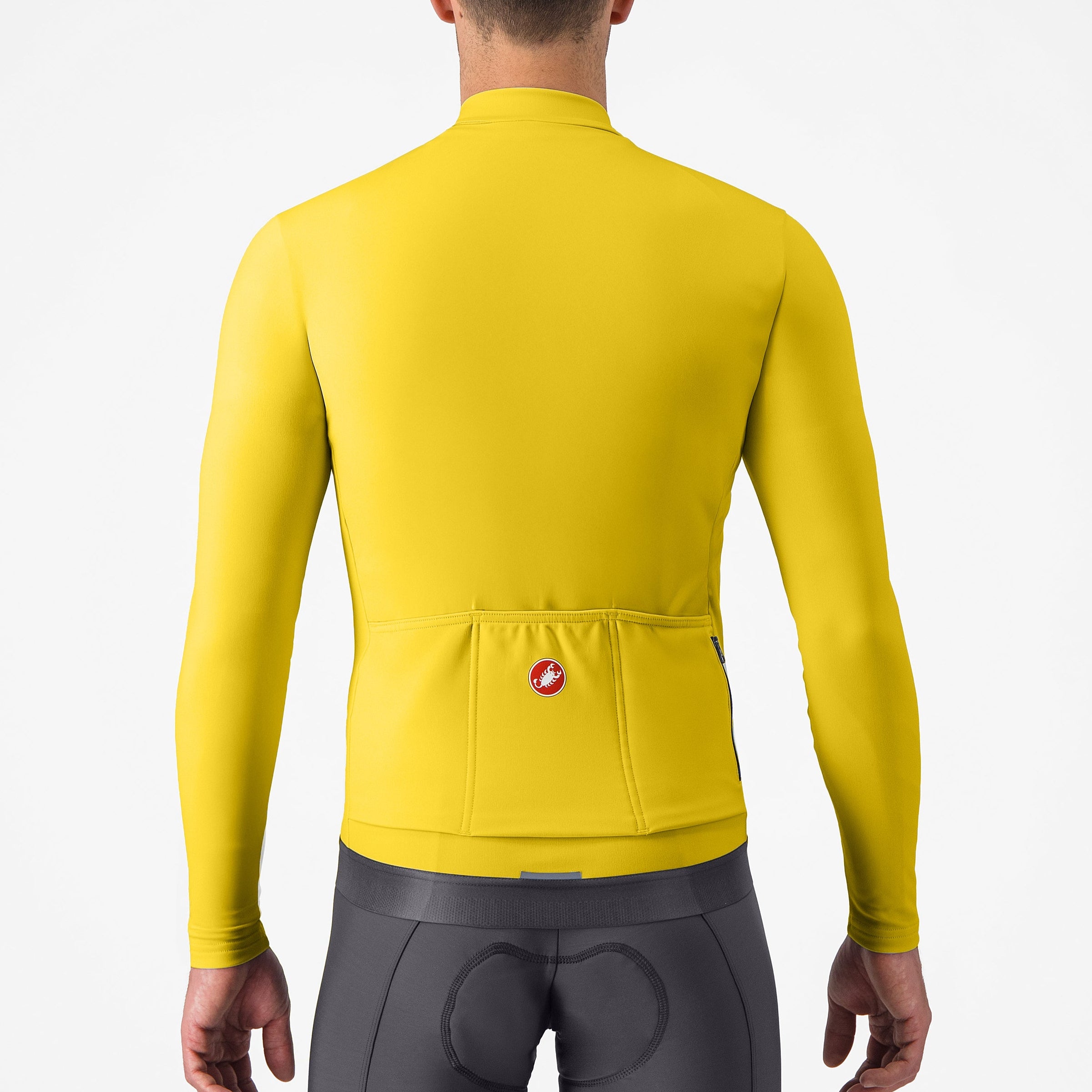 Maglia maniche lunghe Castelli Espresso Thermal - Giallo chiaro Castelli