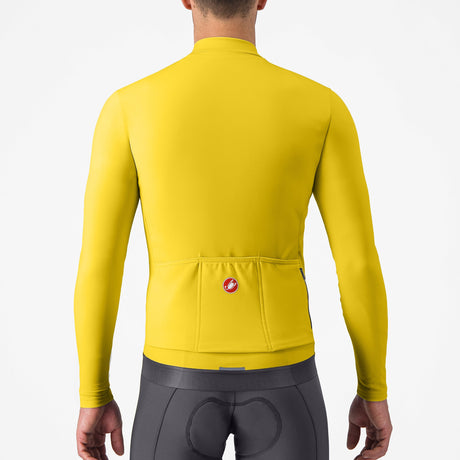 Maglia maniche lunghe Castelli Espresso Thermal - Giallo chiaro Castelli