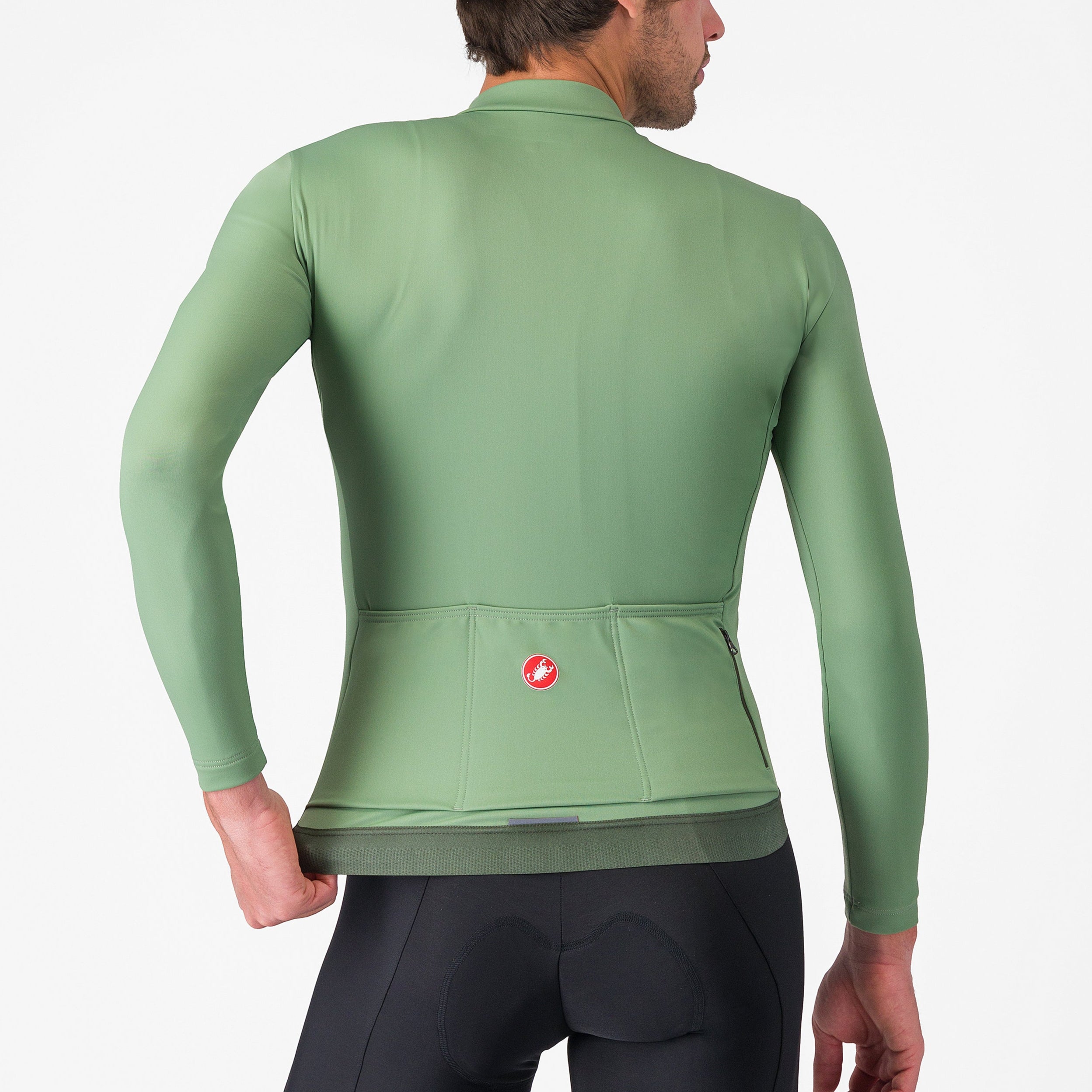 Maglia maniche lunghe Castelli Espresso Thermal - Verde chiaro Castelli