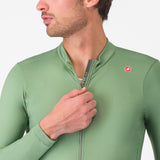 Maglia maniche lunghe Castelli Espresso Thermal - Verde chiaro Castelli