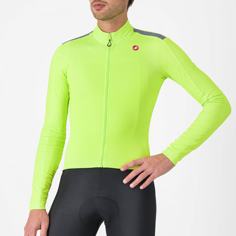 Maglia maniche lunghe Castelli Puro 4 - Giallo Castelli