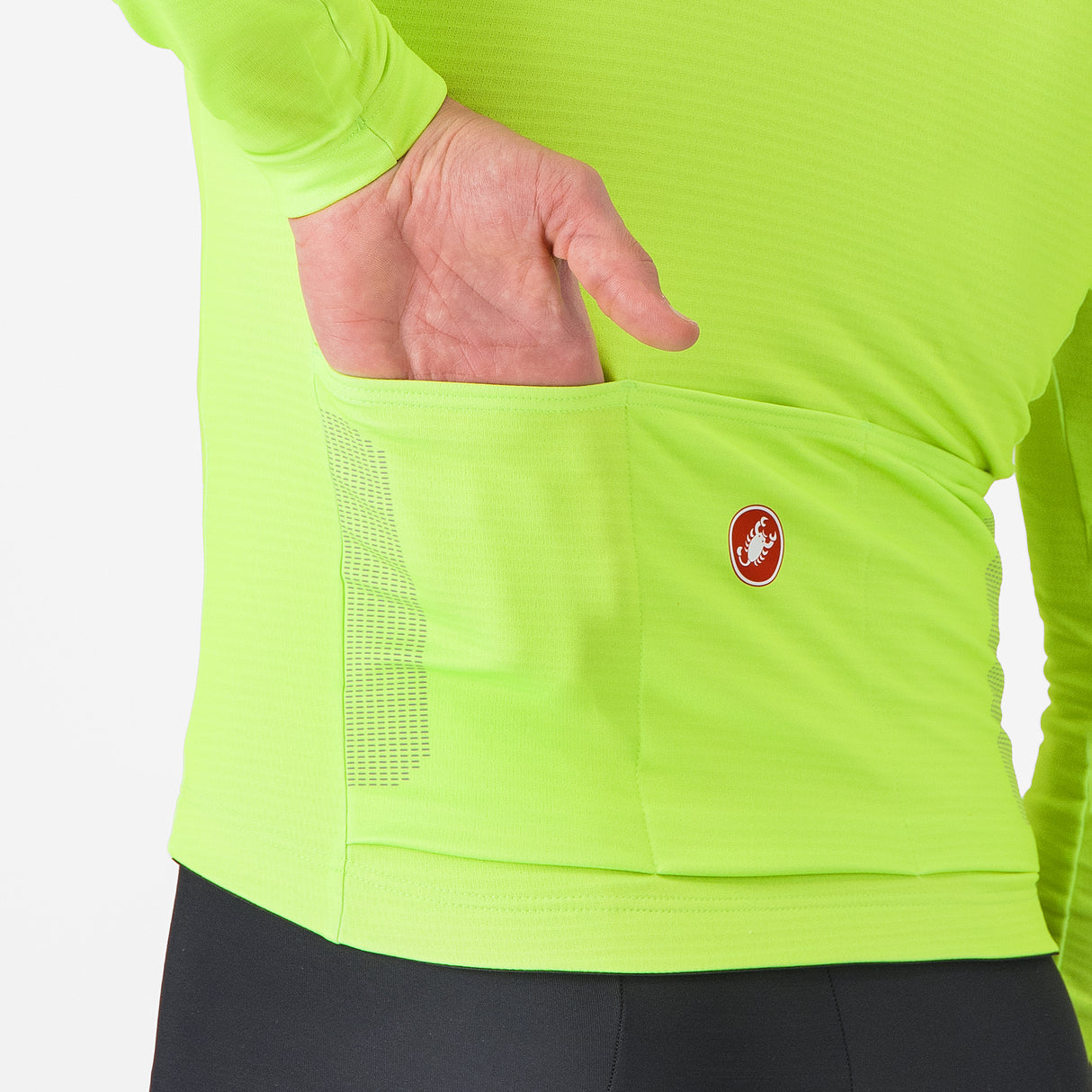 Maglia maniche lunghe Castelli Puro 4 - Giallo Castelli