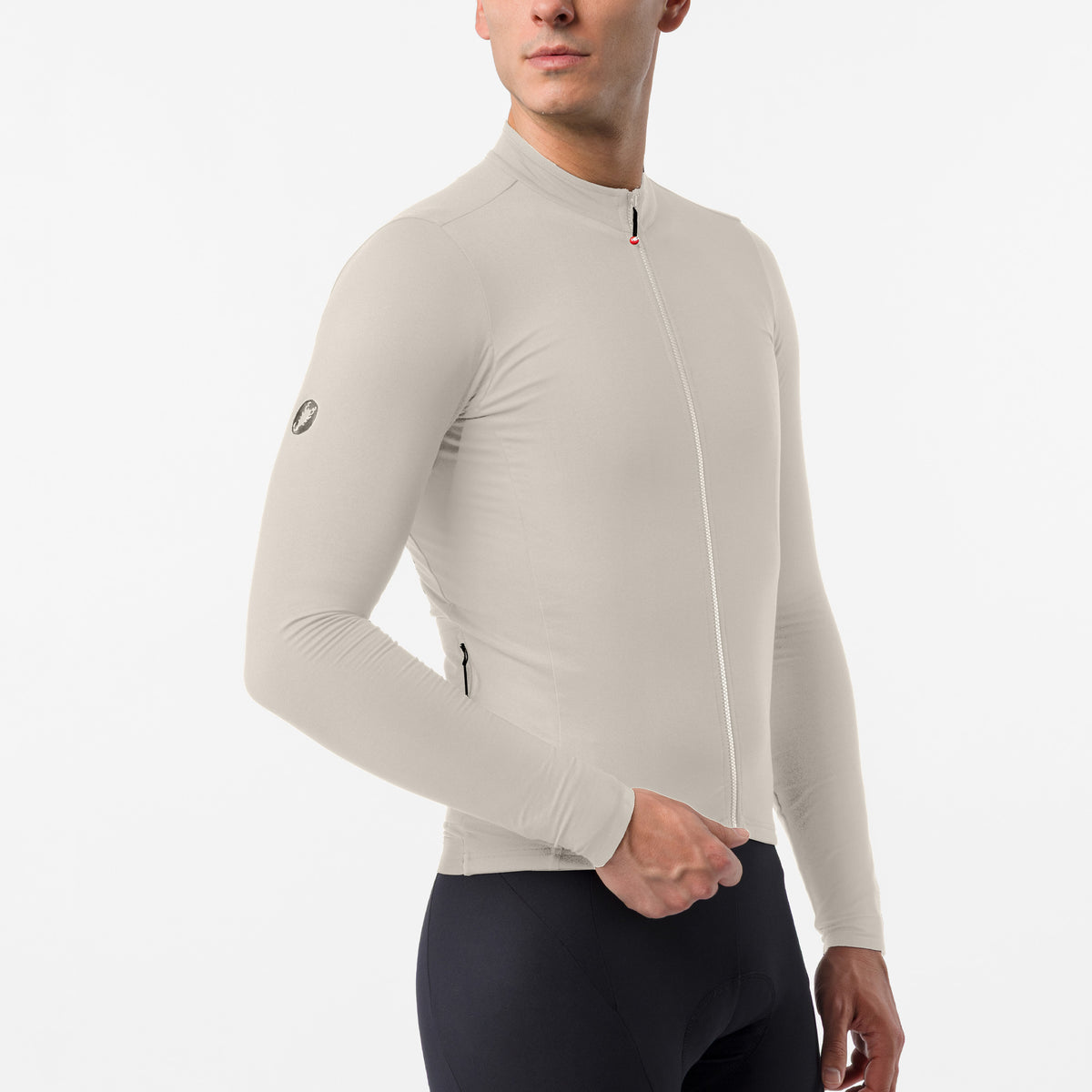 Maillot manches longues Castelli Thermowoven - Beige