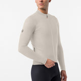 Maillot manches longues Castelli Thermowoven - Beige