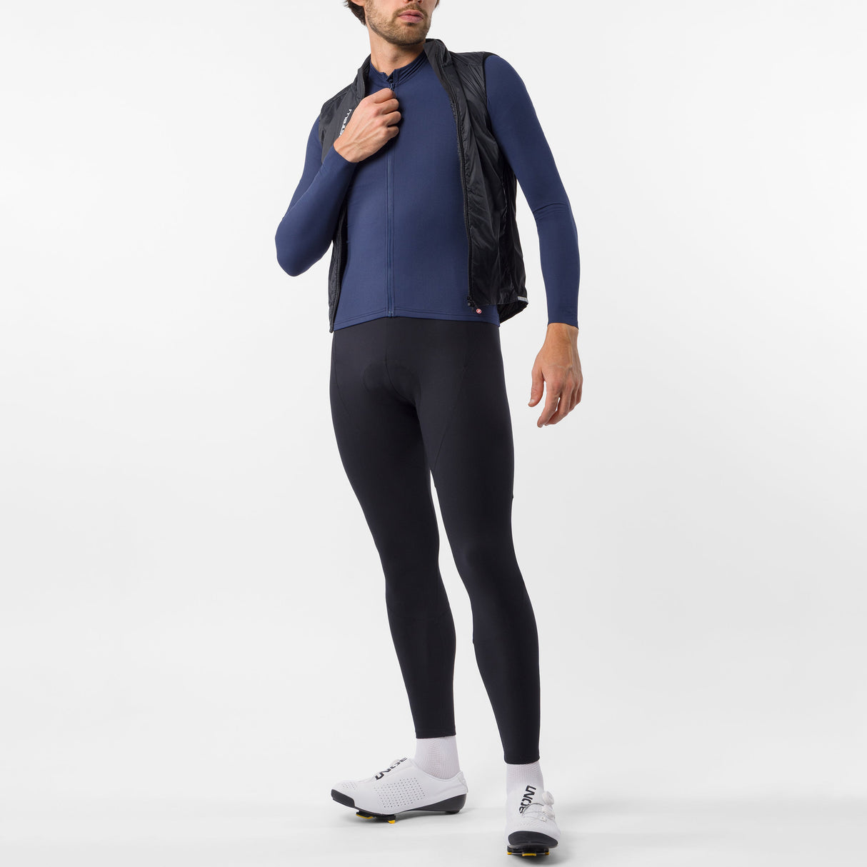 Castelli Thermowoven Langarmtrikot - Blau