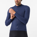 Castelli Thermowoven Langarmtrikot - Blau