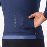 Castelli Thermowoven Langarmtrikot - Blau