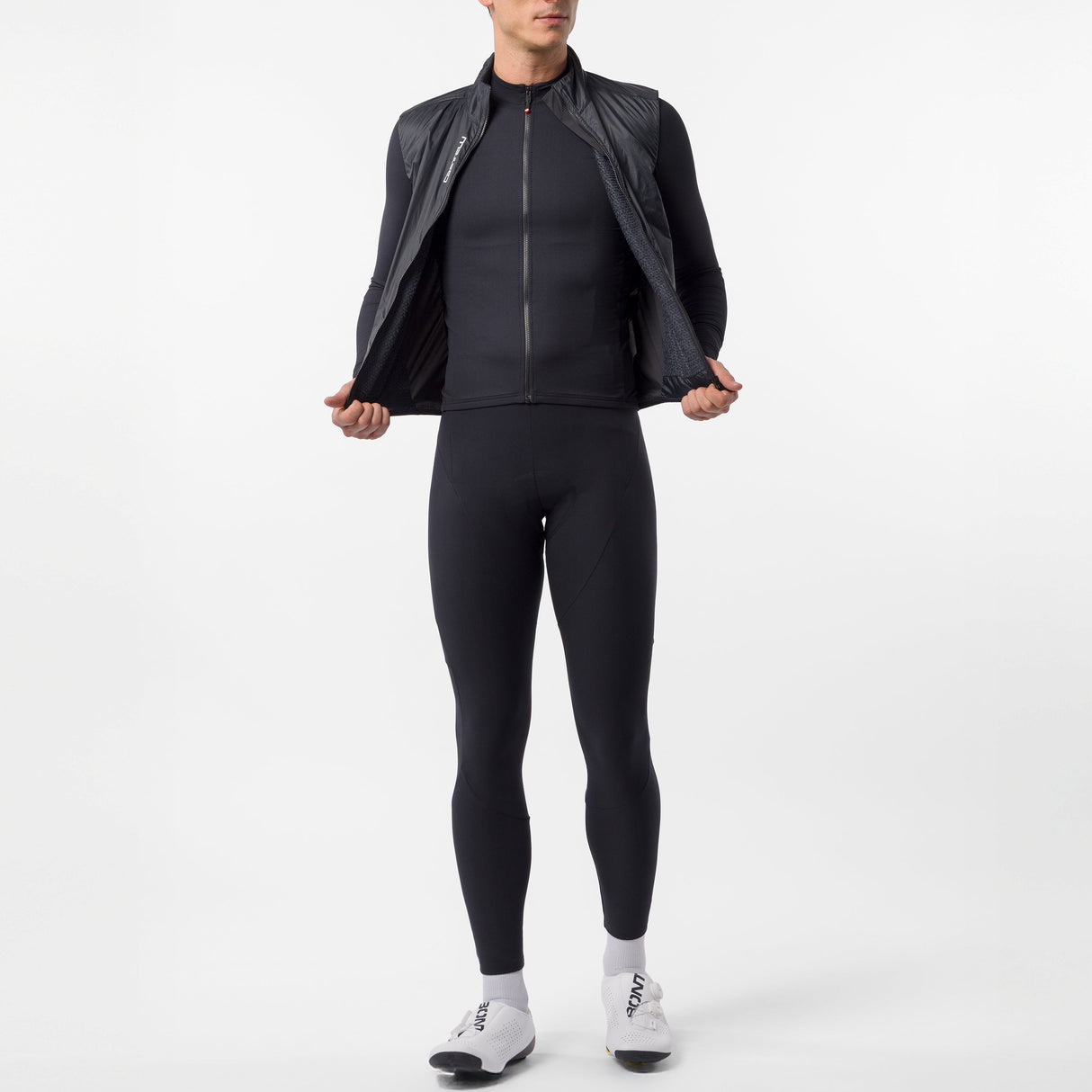 Castelli Thermowoven langarmtrikot - Schwarz
