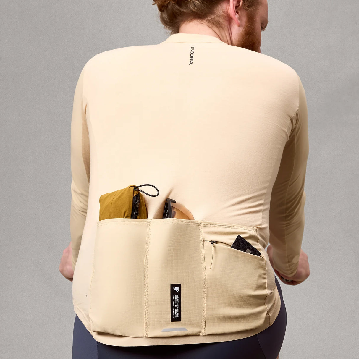 Maglia maniche lunghe Endura AllTrack Ride - Beige Endura