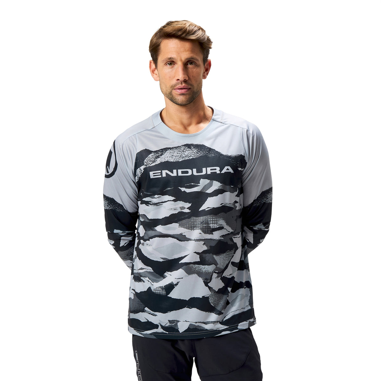Maglia maniche lunghe Endura Camo Print LTD - Grigio Endura