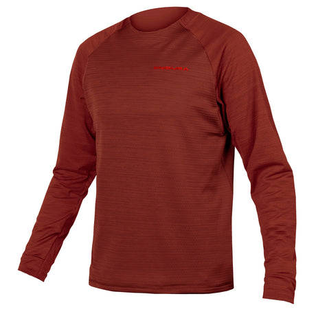 Maglia maniche lunghe Endura Singletrack Fleece - Bordeaux Endura