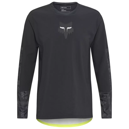 Fox Ranger Defend Thermal long sleeves jersey - Black yellow
