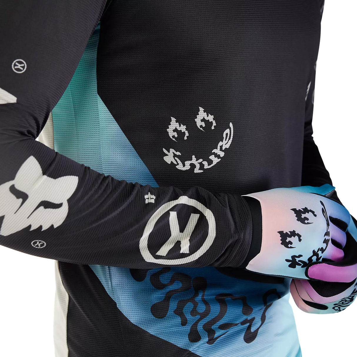 Maglia maniche lunghe Fox Flexair Hello Future - Nero Fox