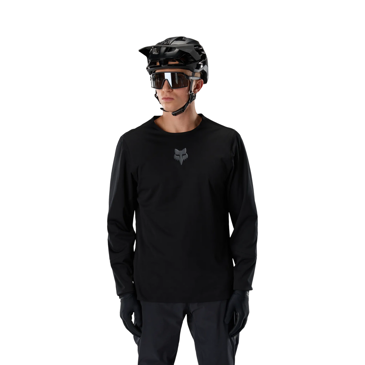 Langarmtrikot Fox Flexair Water - Schwarz