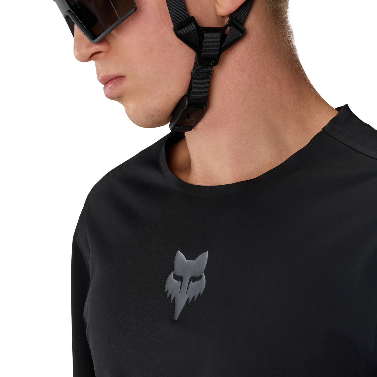 Langarmtrikot Fox Flexair Water - Schwarz