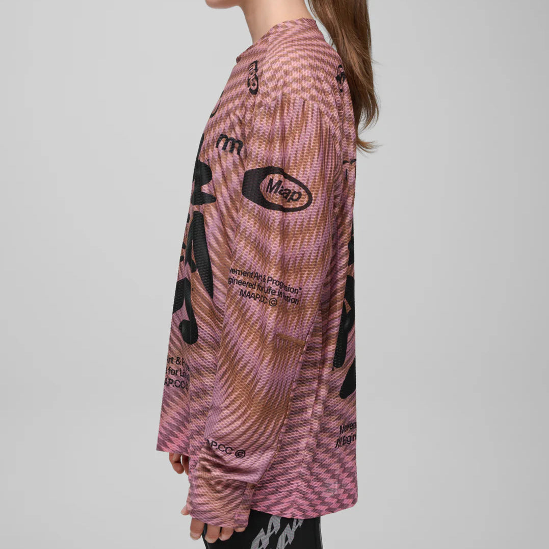 Maglia maniche lunghe Maap Spectrum Air - Rosa Maap