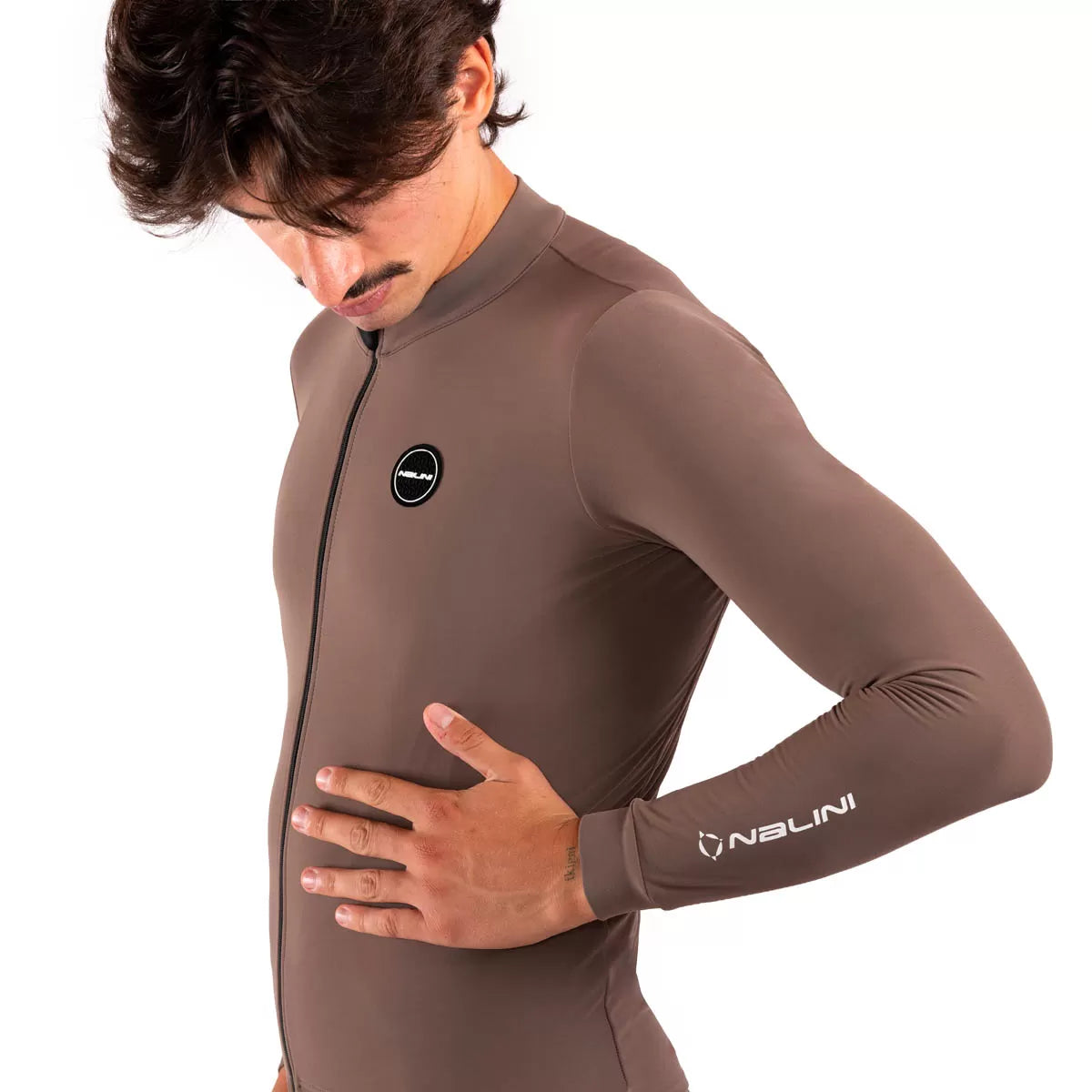 Maillot manga larga Nalini New Soft Wrap J1 - Brown Bark