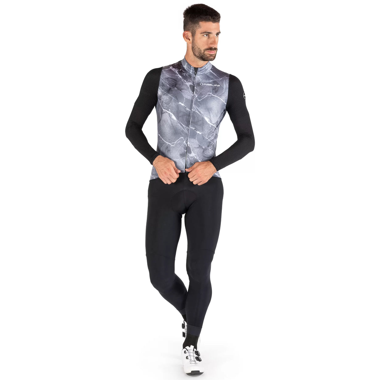 Maglia maniche lunghe Nalini Warm Mesh - Grigio Nalini