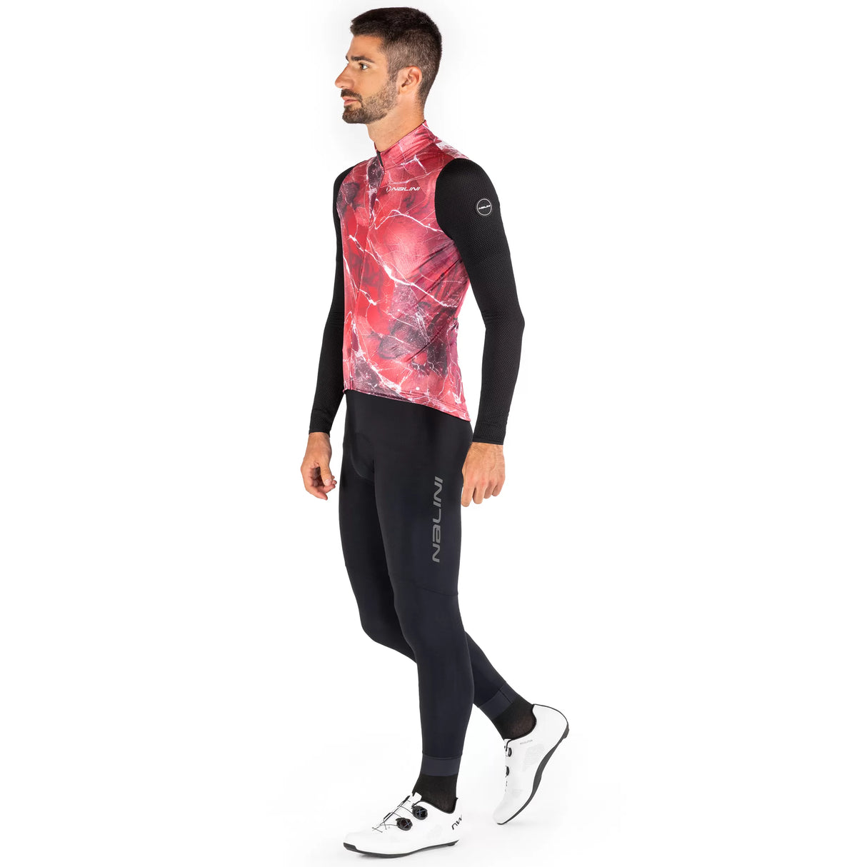 Maglia maniche lunghe Nalini Warm Mesh - Rosso Nalini