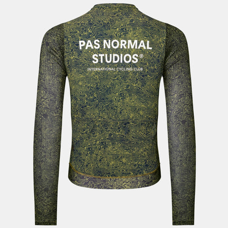 Maillot manches longues Pas Normal Studios Essential Light AOP Grain - Vert