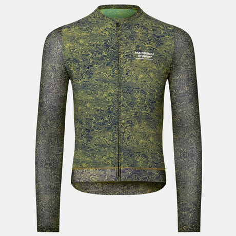 Maillot manches longues Pas Normal Studios Essential Light AOP Grain - Vert