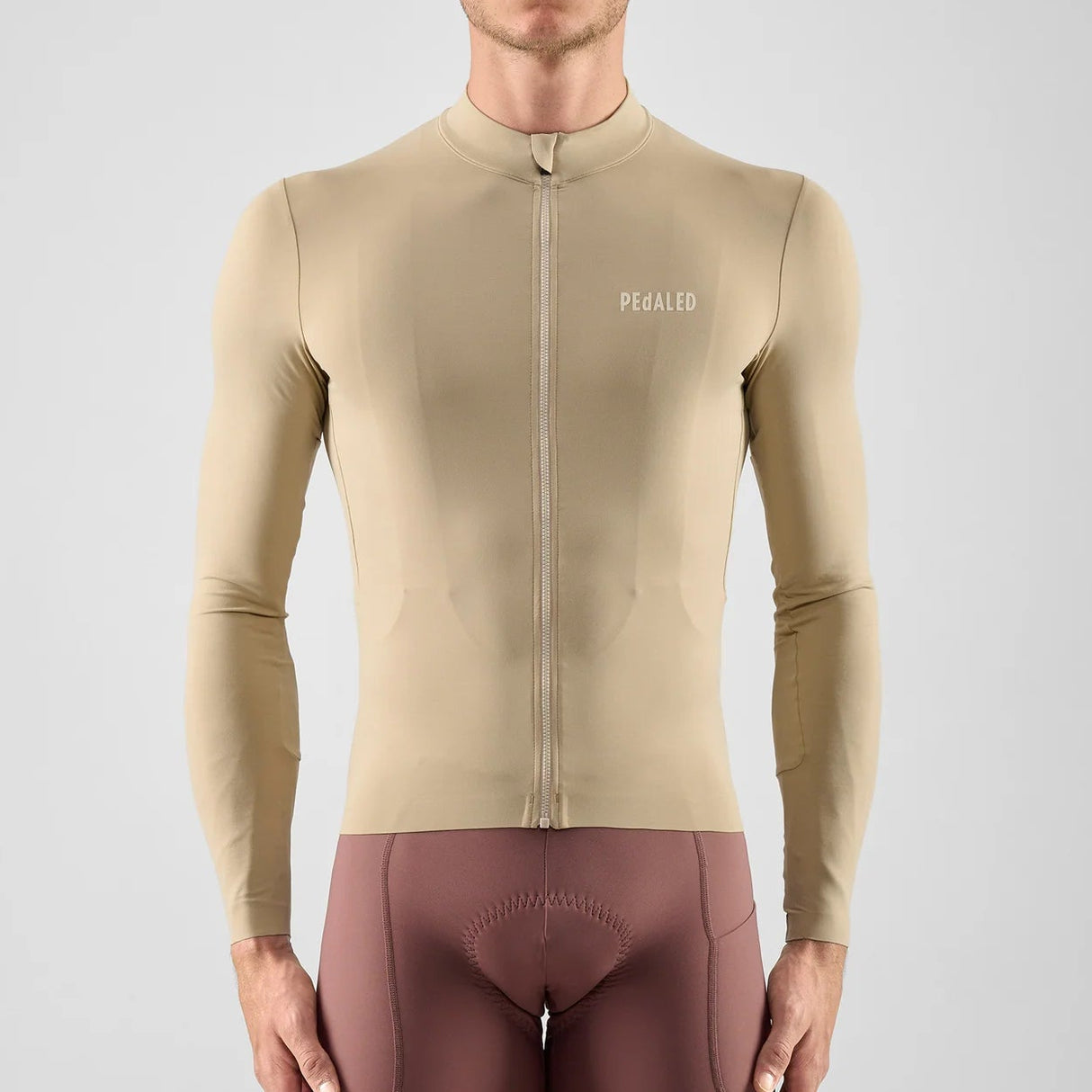 Maglia maniche lunghe Pedaled Element - Beige PEdALED
