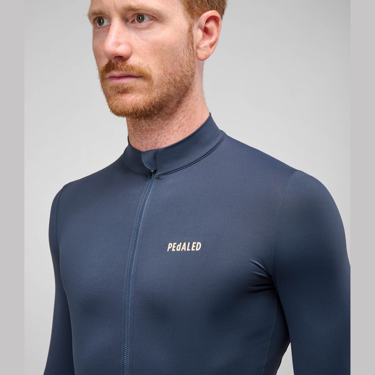Maglia maniche lunghe Pedaled Element - Blu notte PEdALED