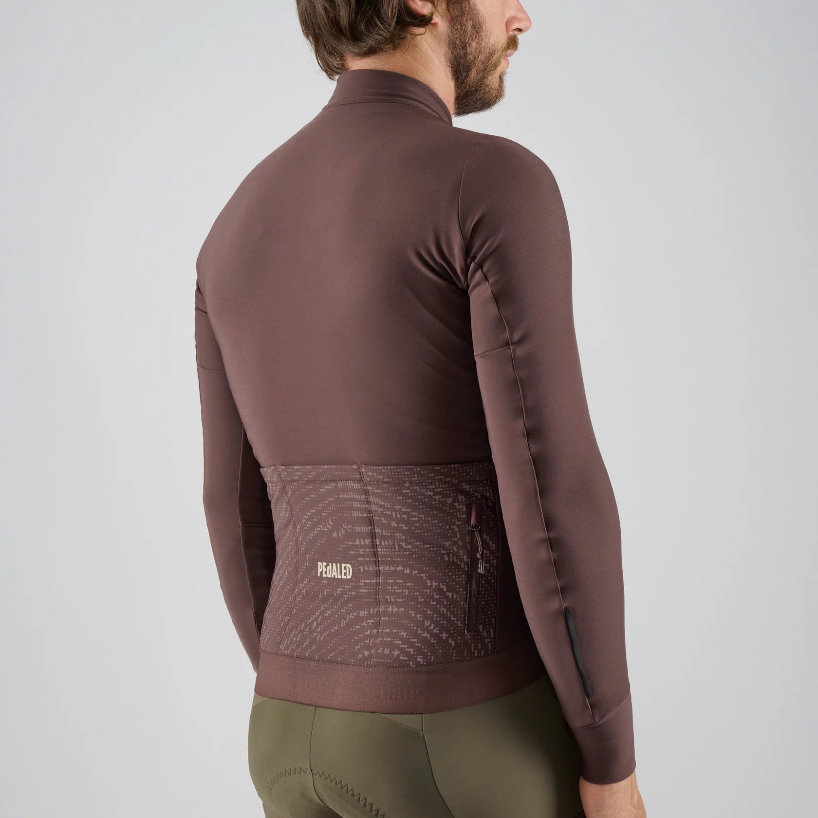 Maglia maniche lunghe Pedaled Odyssey - Marrone PEdALED