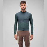 Maglia maniche lunghe Pedaled Odyssey Windblock Merino - Verde petrolio PEdALED
