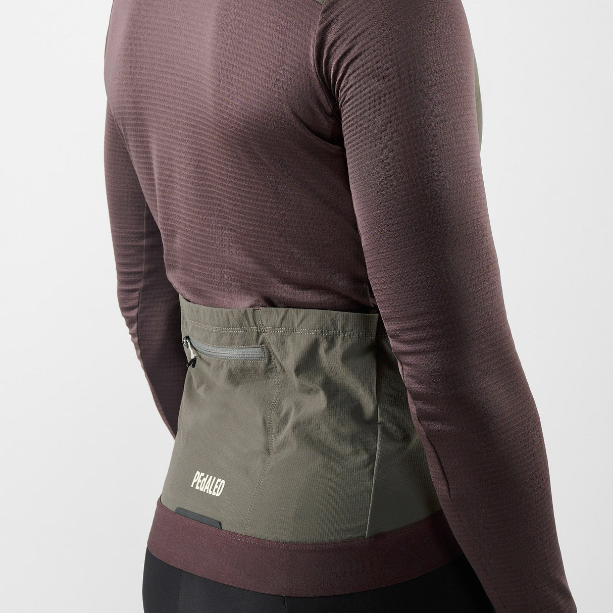 Maglia maniche lunghe Pedaled Odyssey Windblock Merino - Viola PEdALED